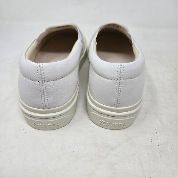 SOLUDOS Ibizia White Leather Slip-On Sneakers Size 8.5 NWOT - Picture 5 of 10